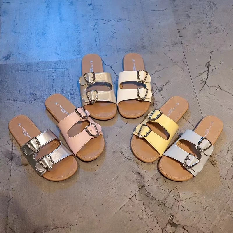 夏款法式拖鞋女新款配裙子仙女风透气拖鞋296-2