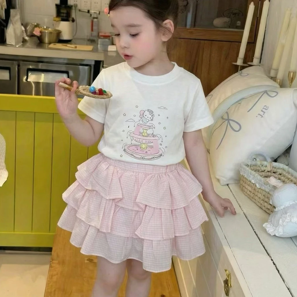 22233 夏款女童小童休闲套装