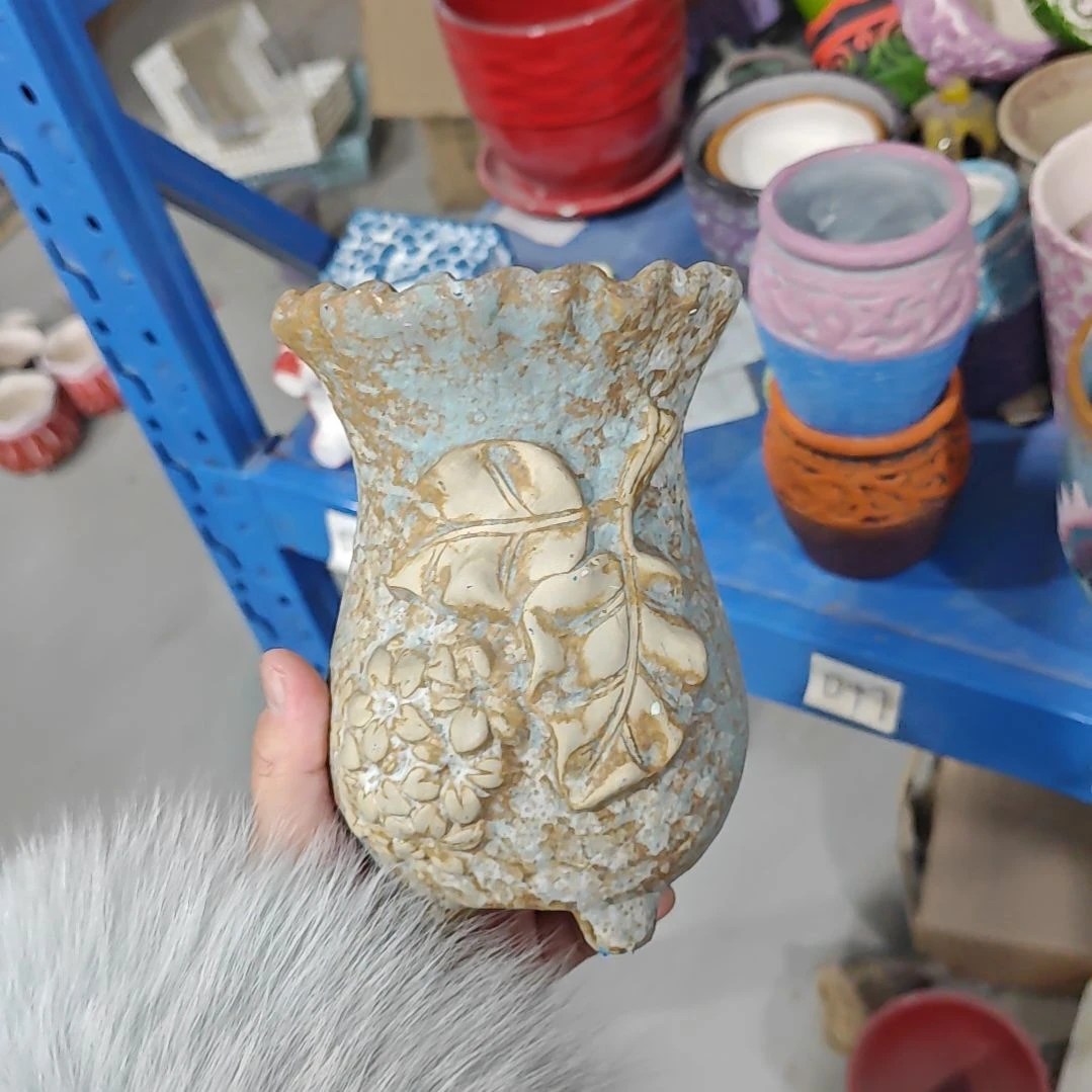 陶吸水透气的白陶花盆凑满12发货