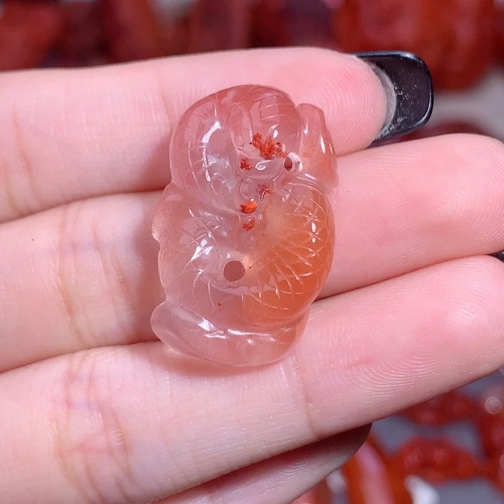 南红玛瑙未镶嵌南红蛇