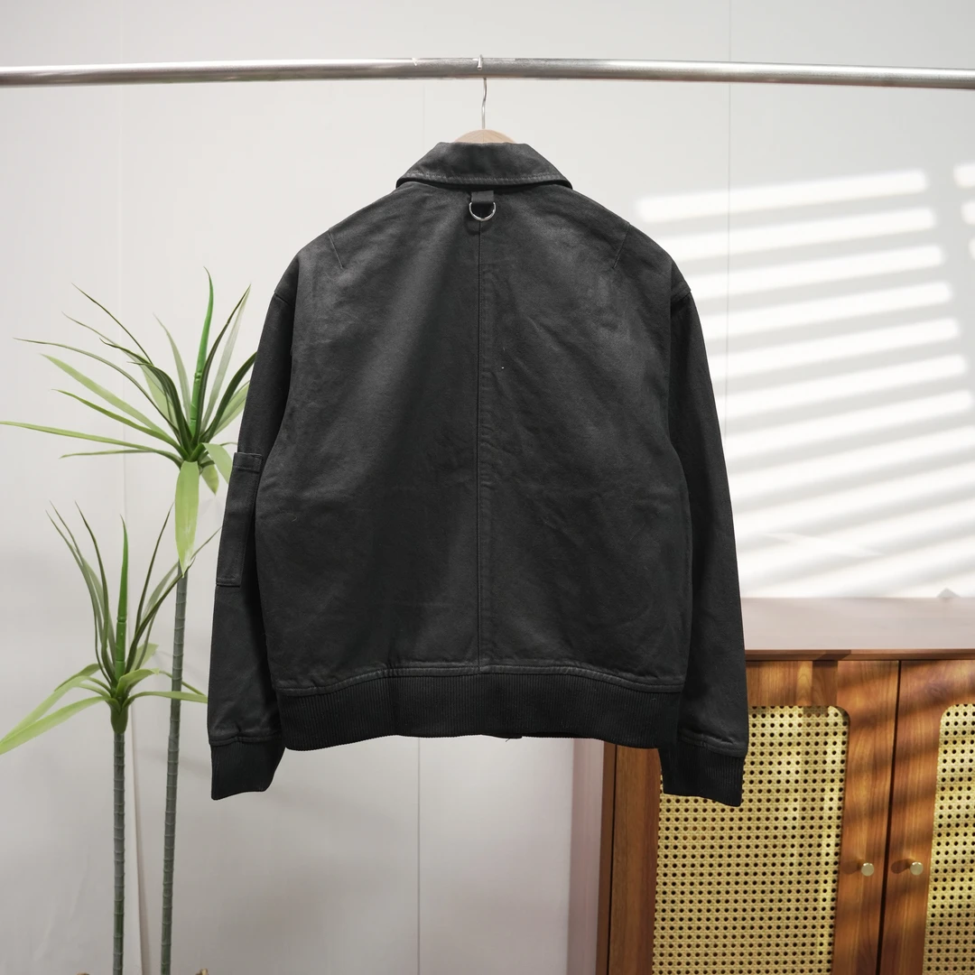 【卡】潮牌男女重工时尚百搭油蜡外套20227-C2-4