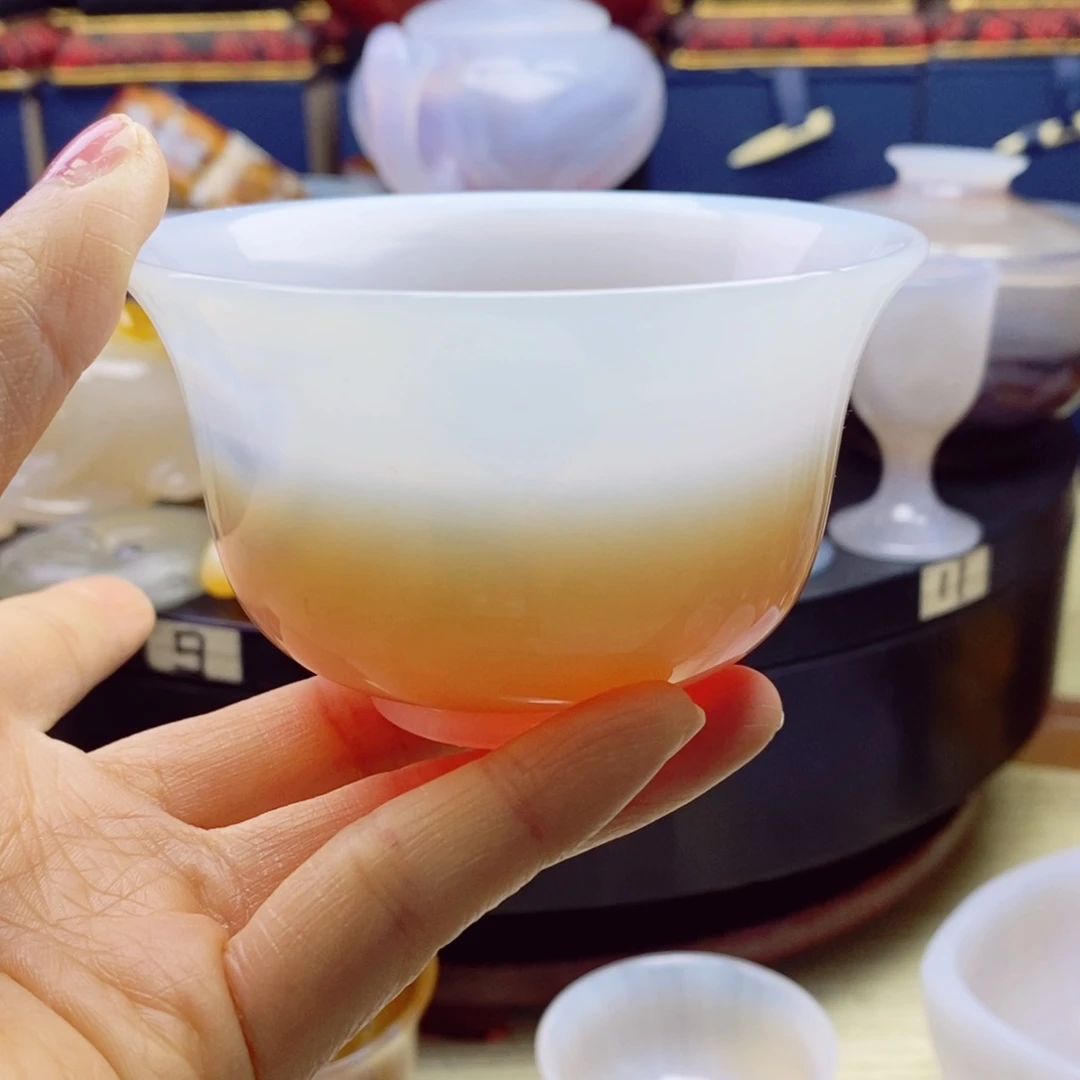 未镶嵌盖碗玛瑙/玉髓寧**侯