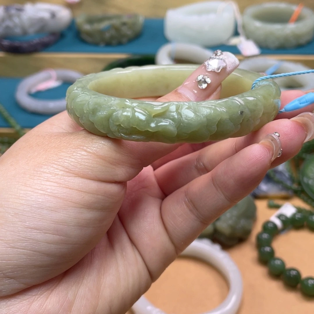 和田玉手镯未镶嵌92