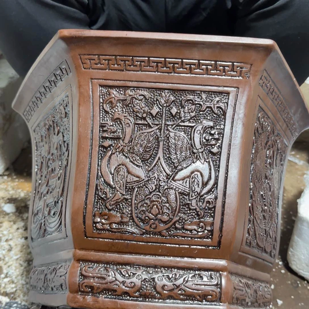 紫砂花盆口径特大