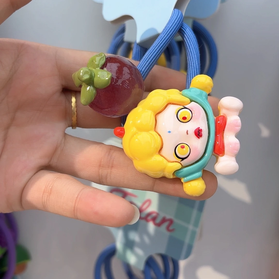 布艺铁合金透山竹头绳