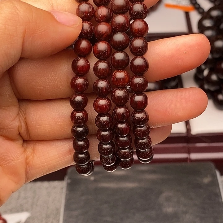 小叶紫檀手串/手链0.6原汁原味高油密老料