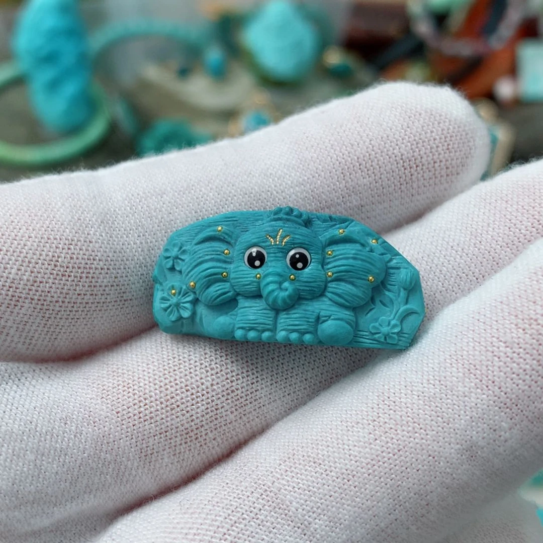 绿松石珠宝奇石未镶嵌