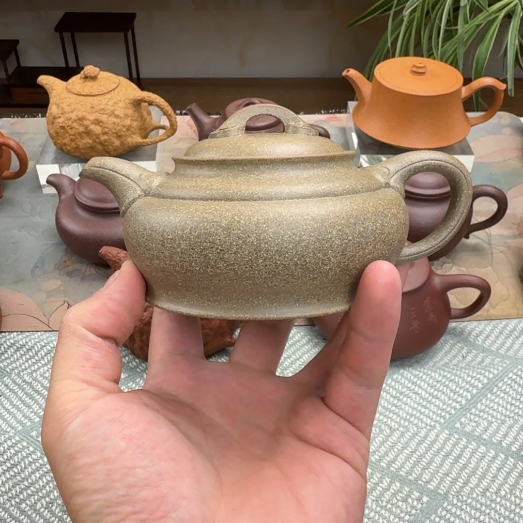 自***6茶壶紫砂如意 青段 半手工