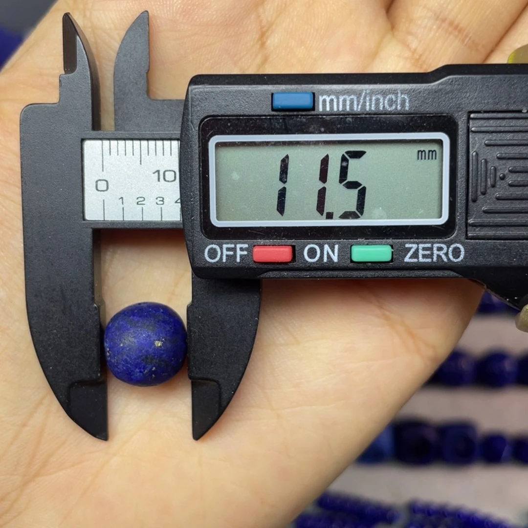 青金石未镶嵌11mm单珠