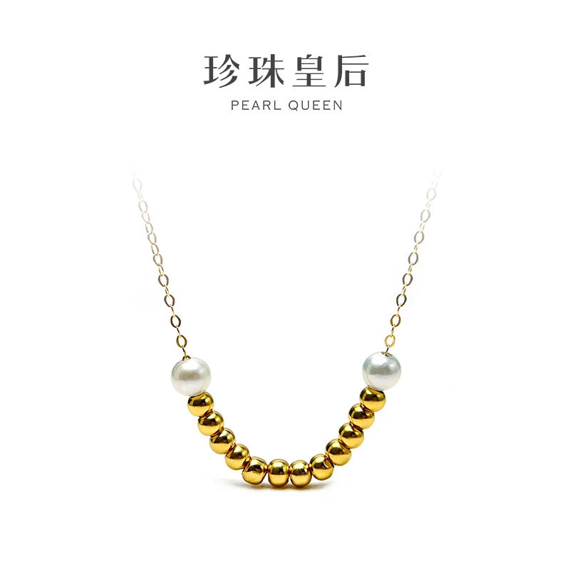 【珍珠皇后】笑颜如花S925银淡水珍珠项链（4-5mm）