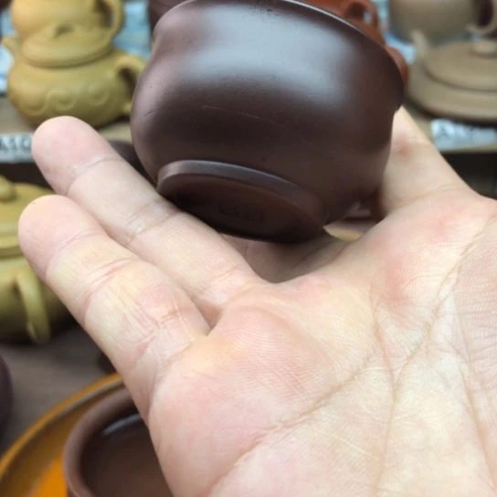 茶壶紫砂紫泥小口杯30豪升左右有一对