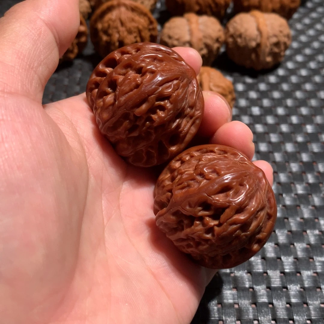 文玩核桃把件40老款磨