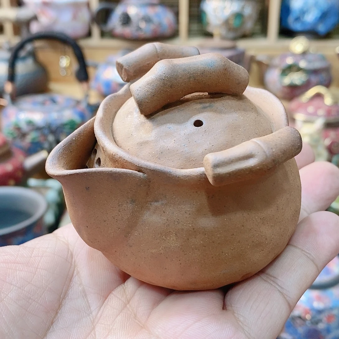 粗陶志野柴烧茶器