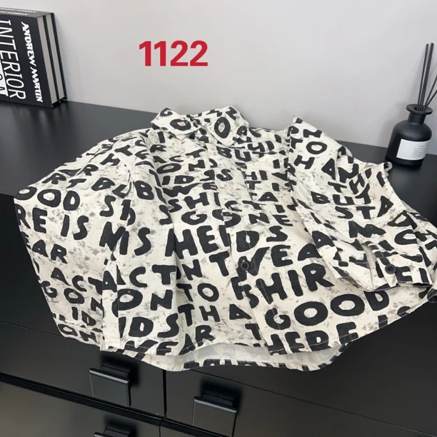 KM PERSONALITY 2025新款男童不加绒衬衫 1122