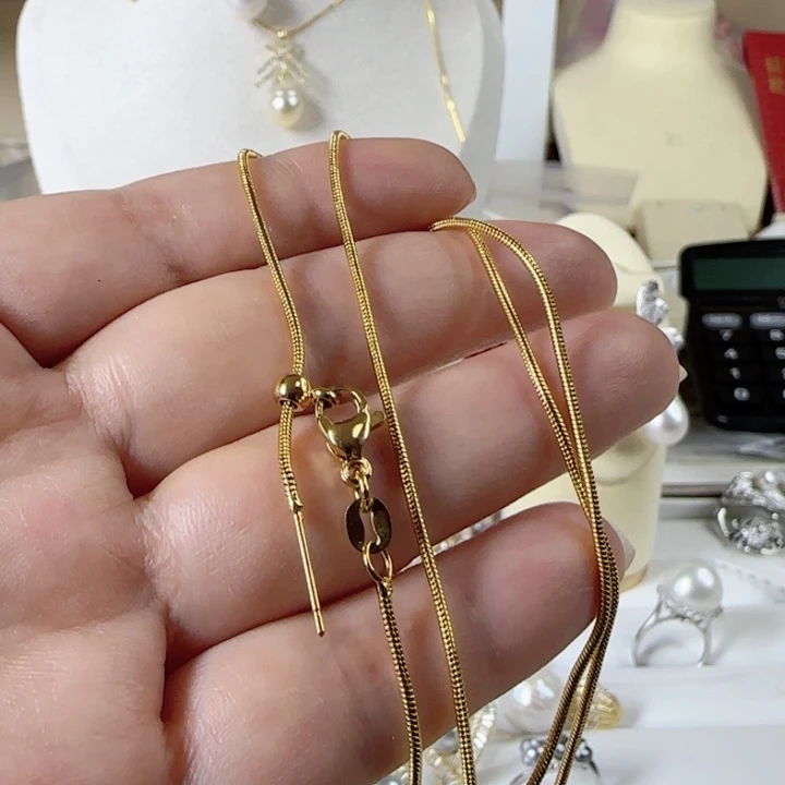 淡水珍珠配件链子999银S925镶嵌