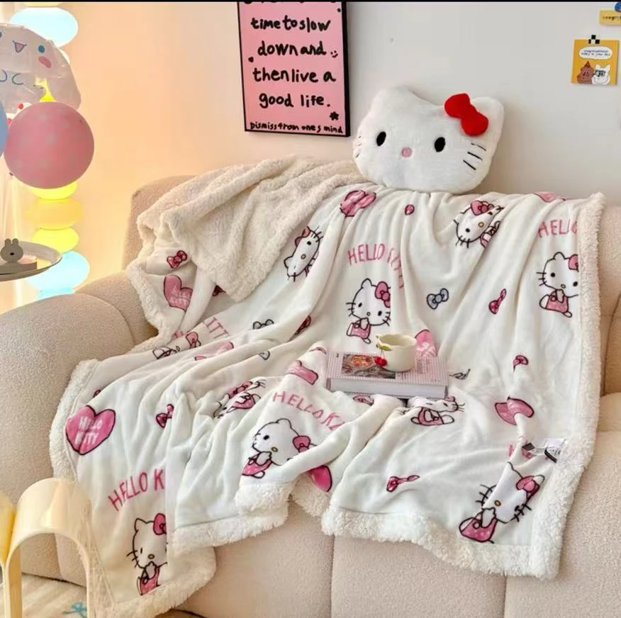 爱心Kt猫毛毯100*150