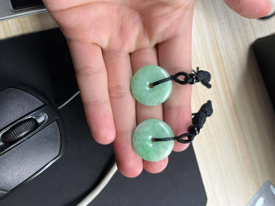 天然翡翠平安扣