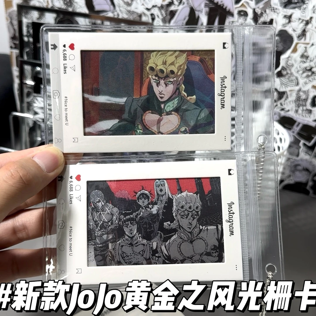 新款JoJo黄金之风动态光栅卡乔鲁诺布加拉提挂件卡片送朋友小礼物