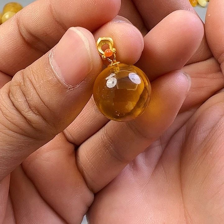 蜜蜡颈饰未镶嵌蜜蜡