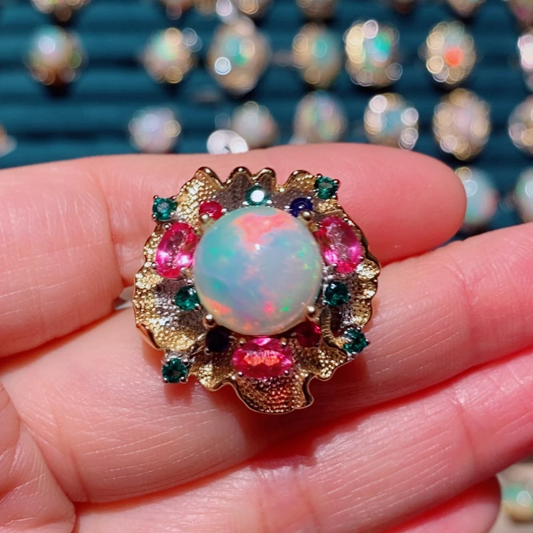 欧泊欧泊戒指银S925镶嵌