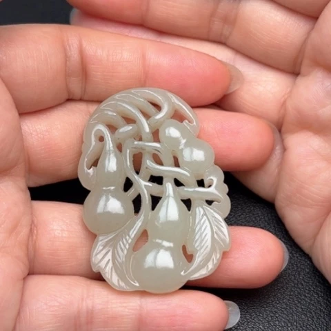 和田玉挂件未镶嵌玫*花