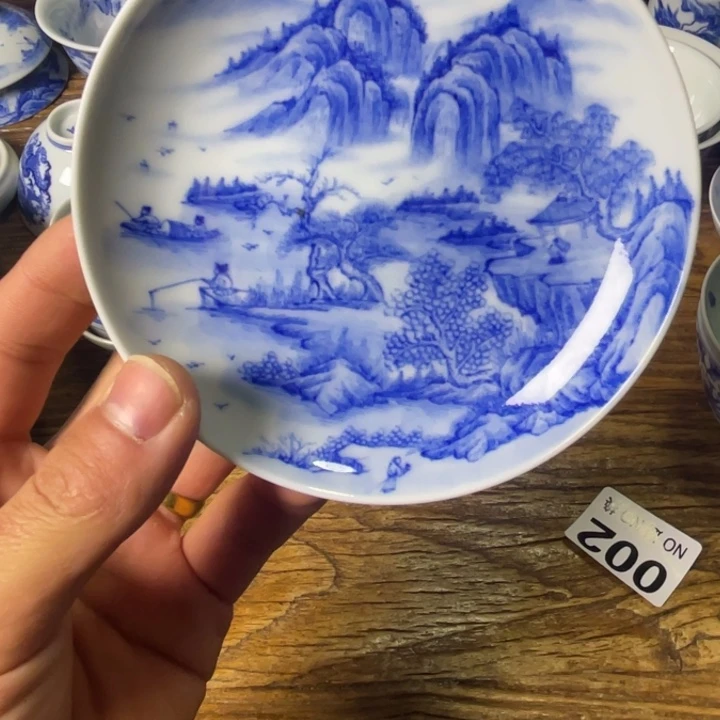 星**笑景德镇陶瓷青花小盘