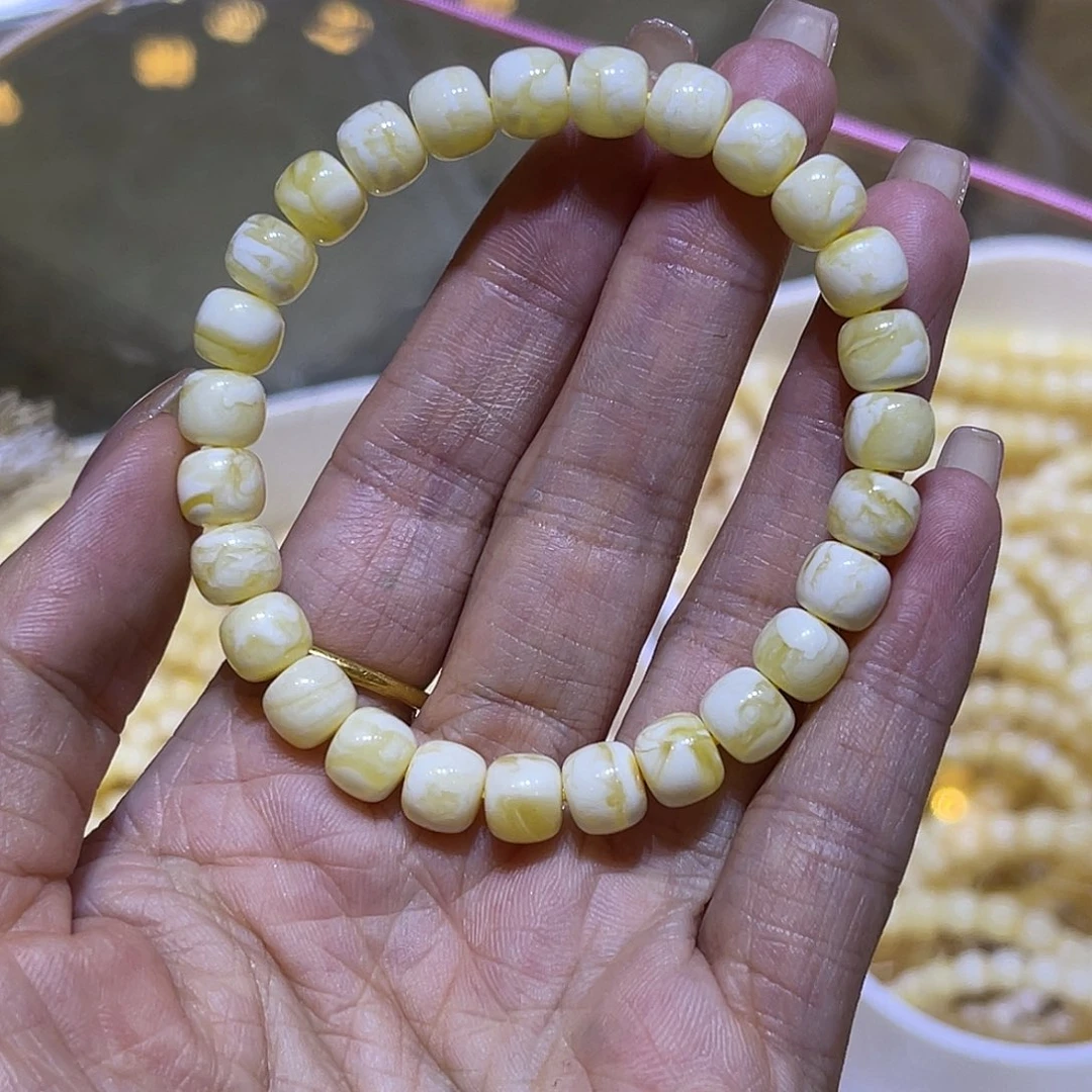 琥珀未镶嵌手链蜜蜡手串8