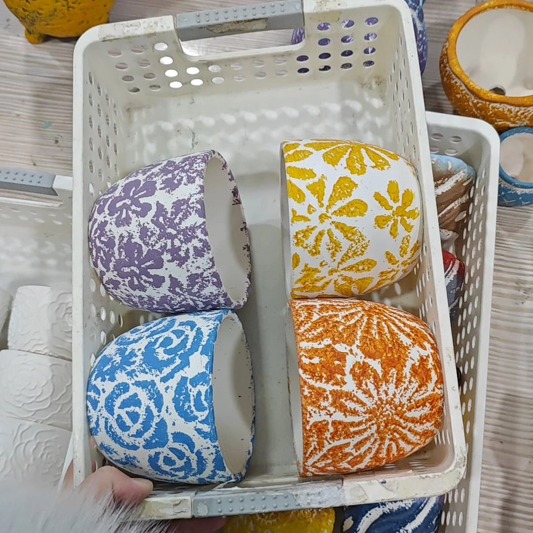 红陶吸水透气的白陶花盆凑满12发货