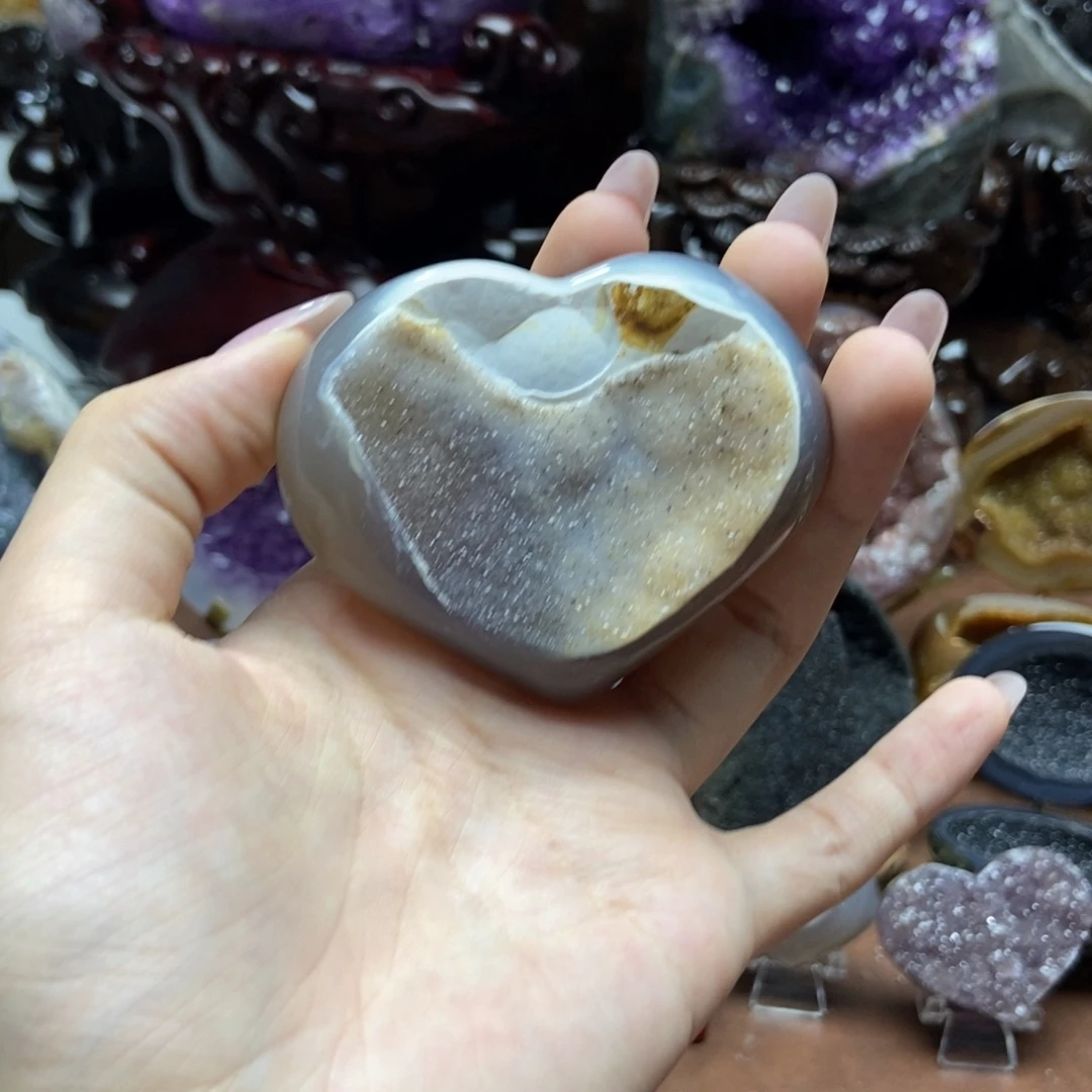 紫晶摆件未镶嵌水晶