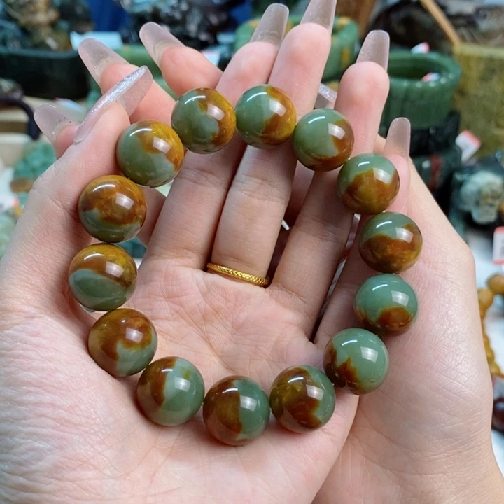 透闪石质玉手链未镶嵌宁***ᝰ