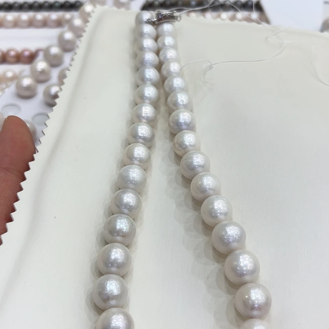 项链未镶嵌淡水珍珠10-13有核
