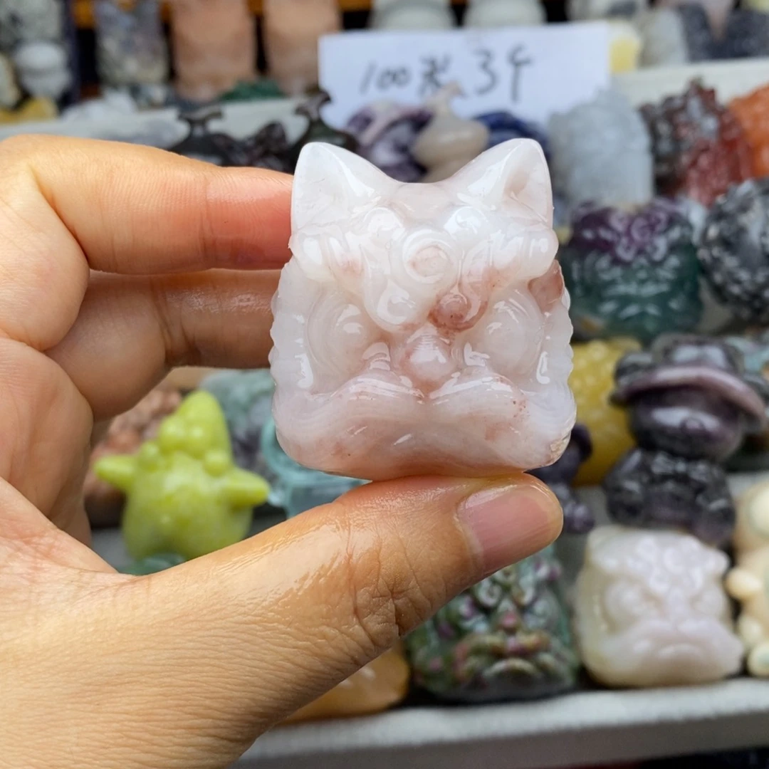 石材手把件 摆件 挂件06