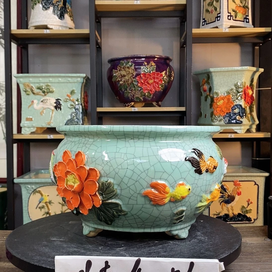紫砂花盆十**获2。