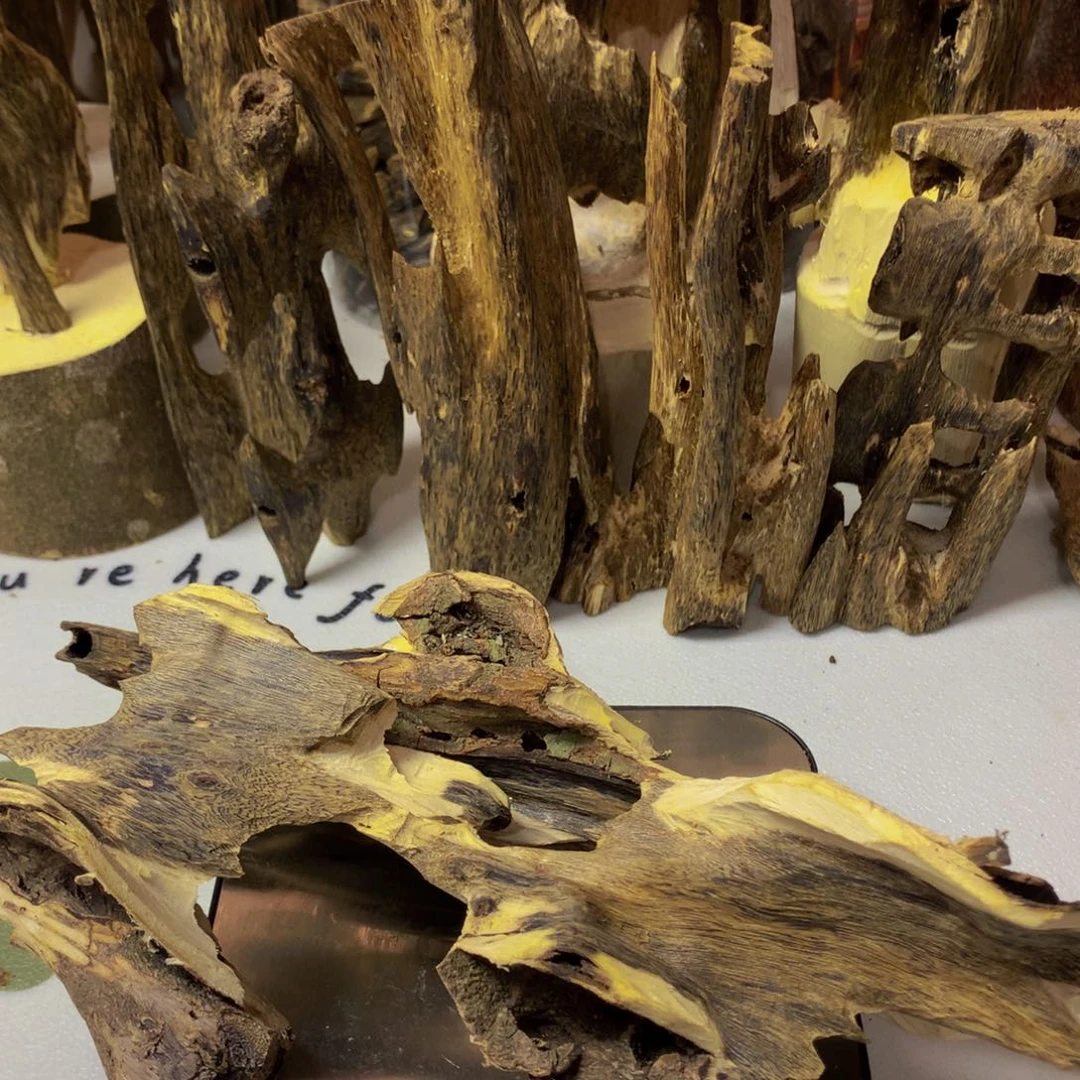 沉香沉香碎屑虎斑紫奇146克