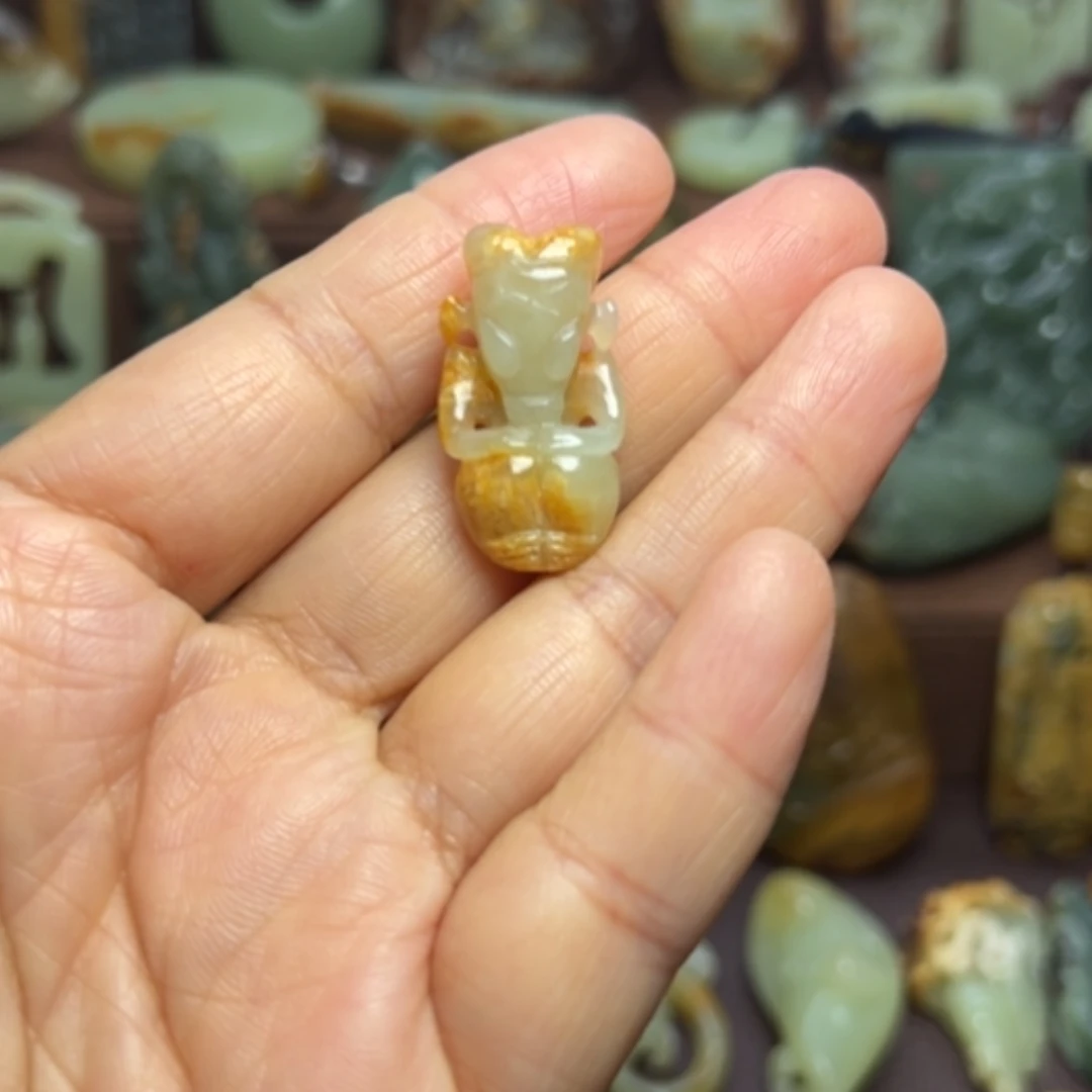 【闪购商品】岫岩河磨玉（透闪石质玉）未镶嵌颈饰