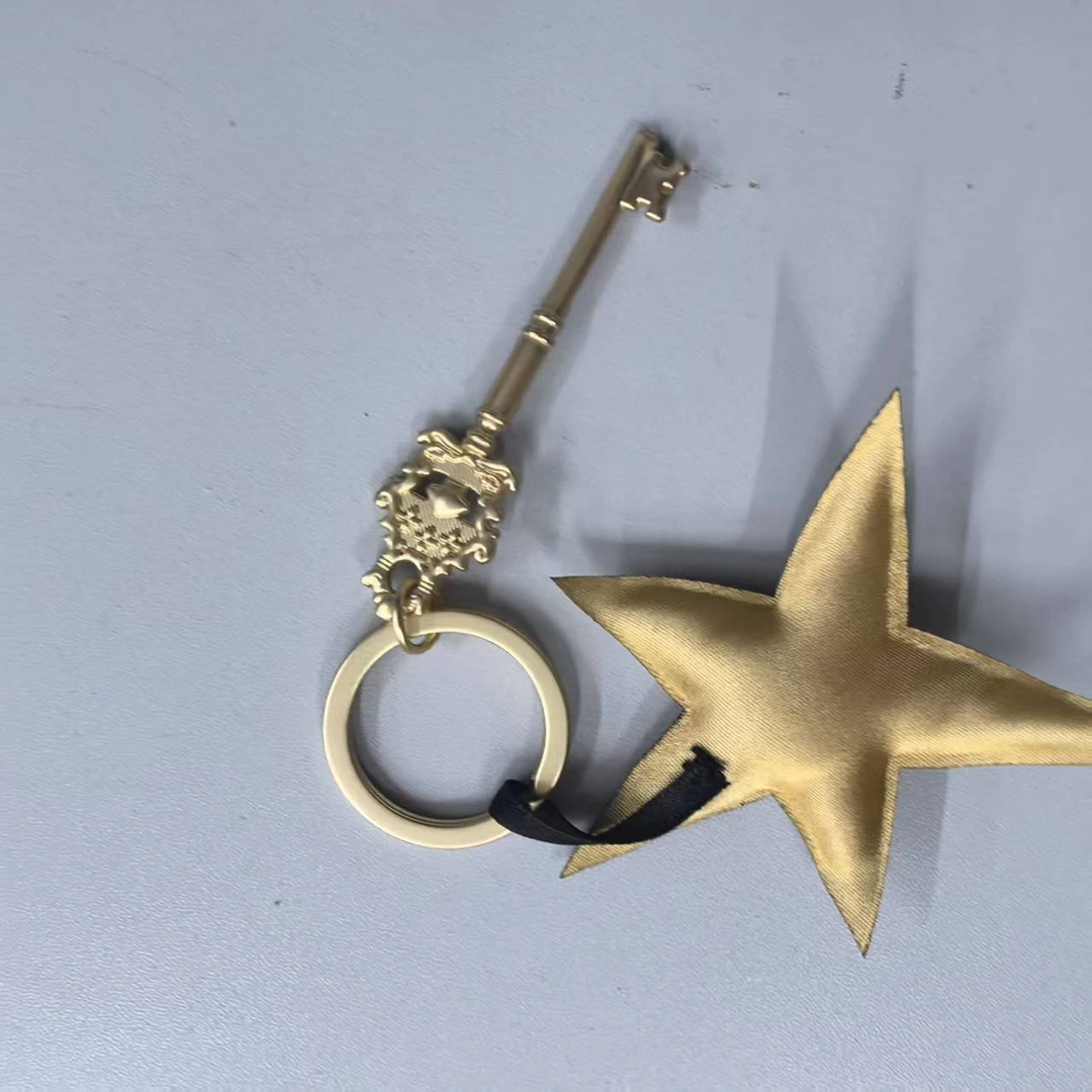 真好看的五角星钥匙化妆包