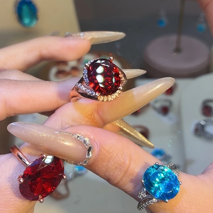 合成立方氧化锆合金牡丹