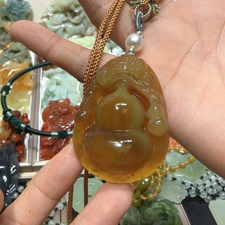 蛇纹石玉未镶嵌吊坠