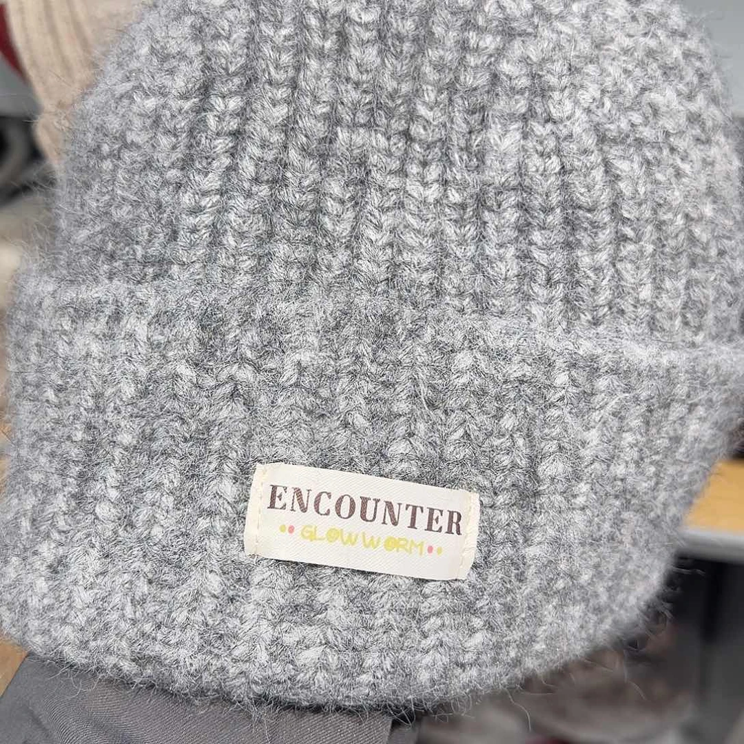 布艺铁合金灰色老头帽