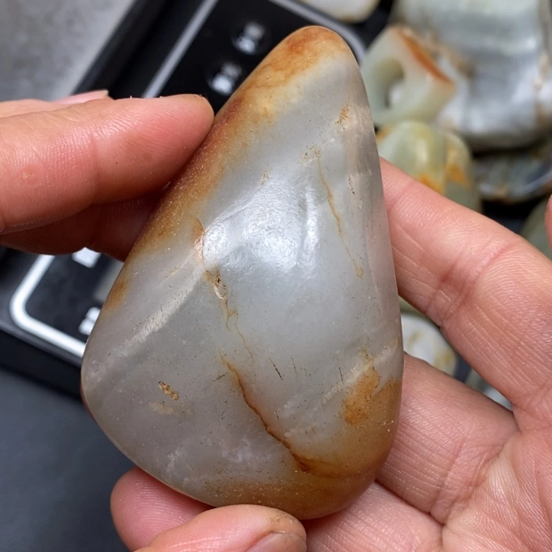 和田玉挂件银S925镀金镶嵌