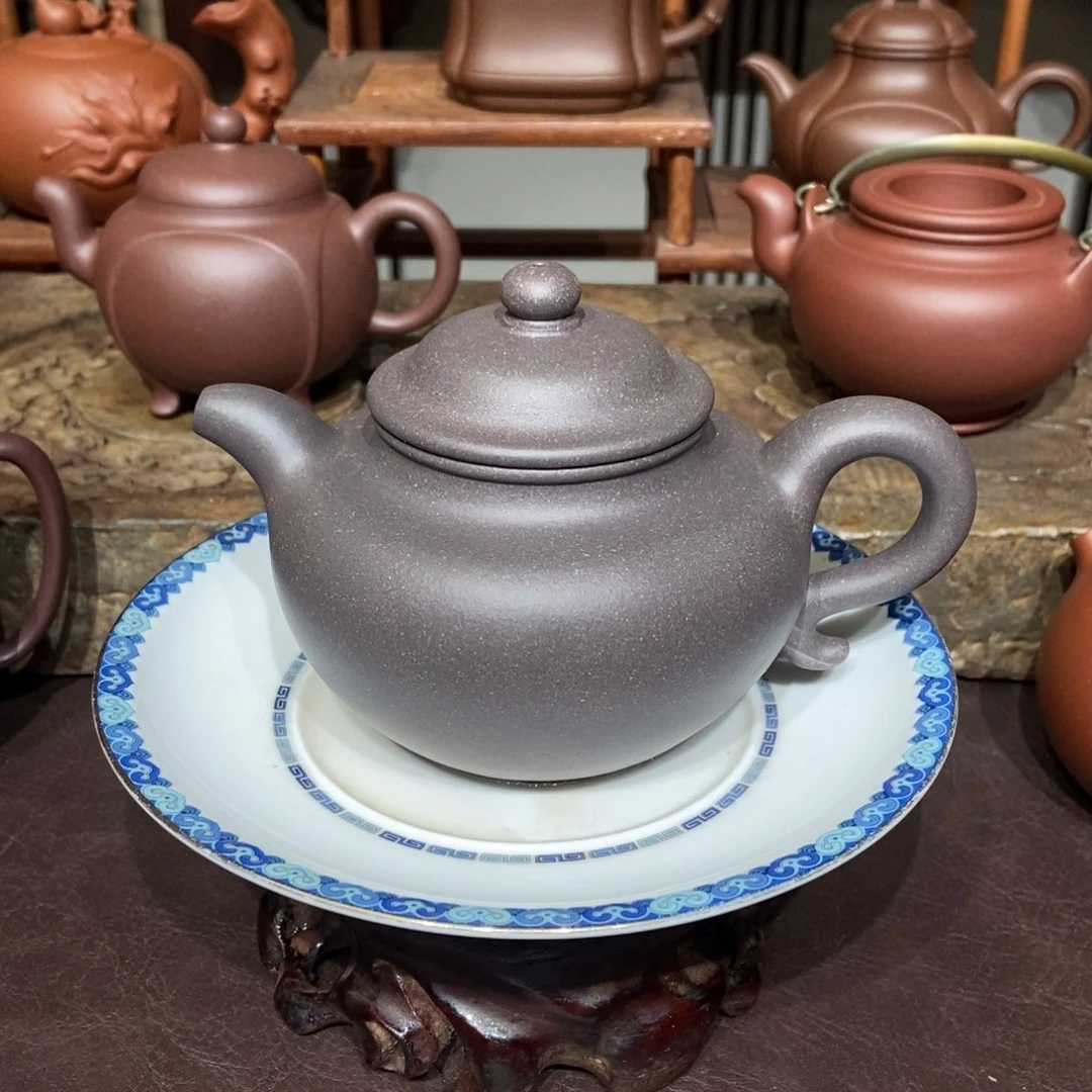 茶壶紫砂大水潭天青微瑕270