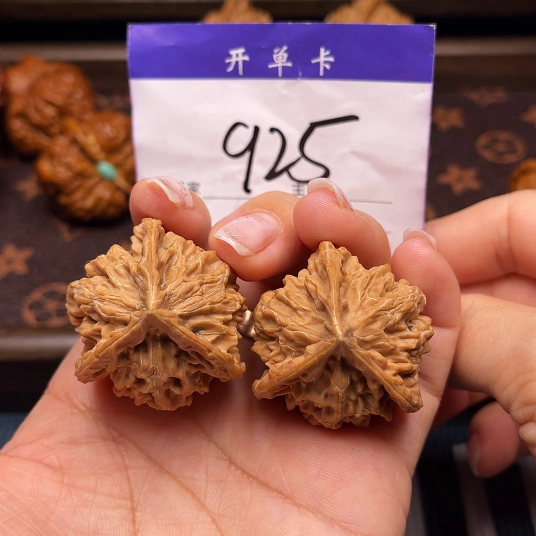 桃核吊坠盘山三棱36