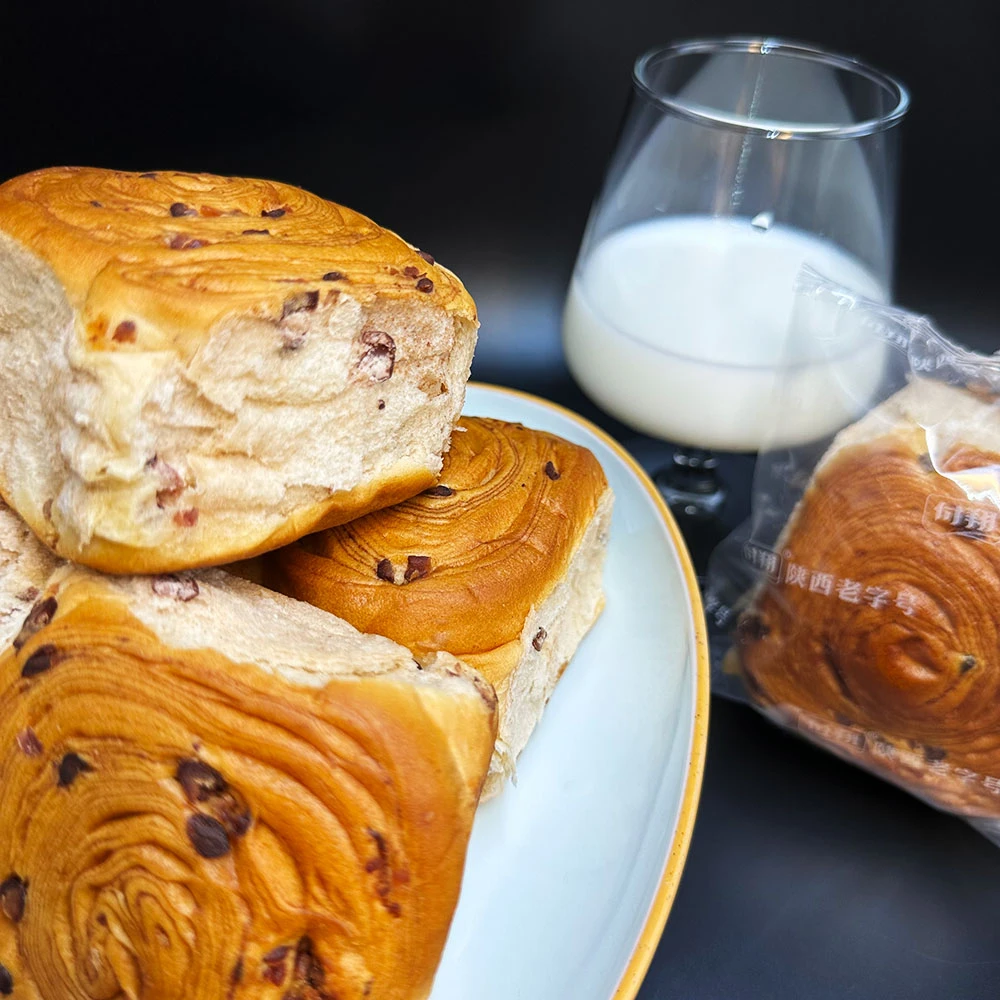 付翔陕西老字号丹麦红豆卷休闲零售早点面包