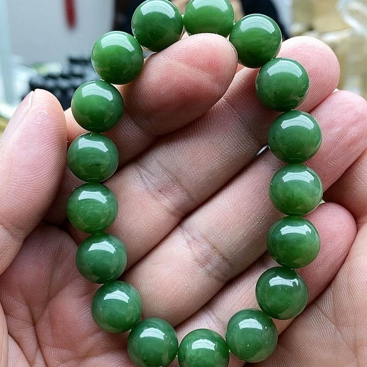 【闪购商品】未镶嵌手链和田玉碧玉12