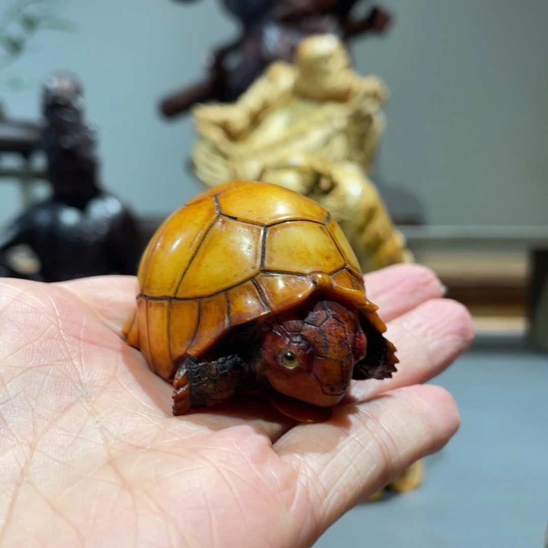 用***4木质鹿角工艺品摆件