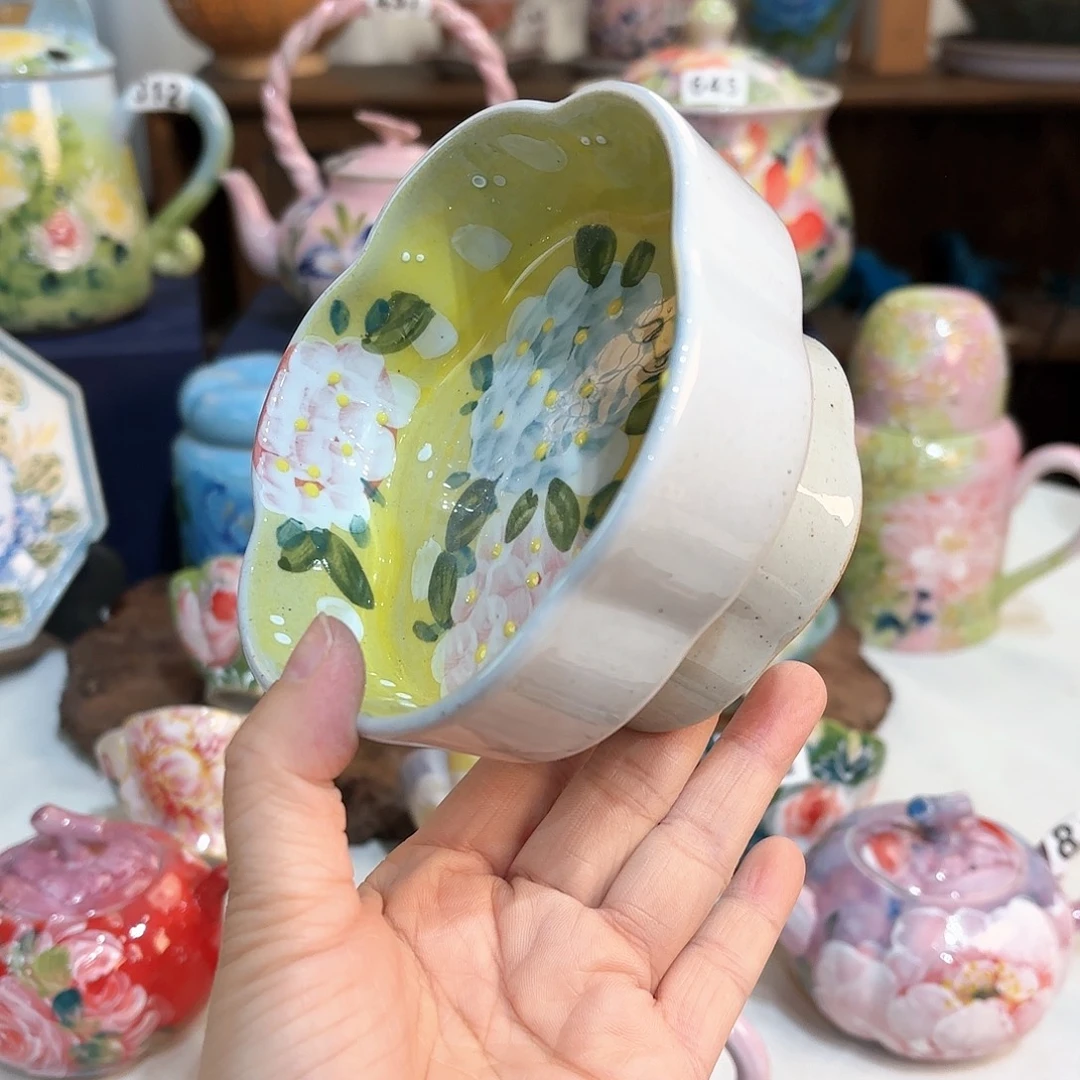 景德镇手绘高温釉下彩陶瓷茶具