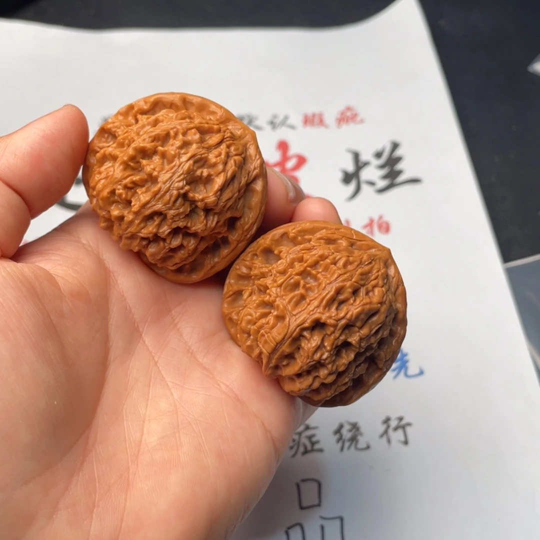 把件文玩核桃356。45水龙纹