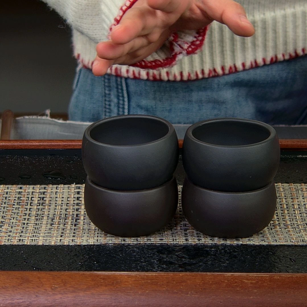 【闪购商品】绿泥茶杯高货放漏