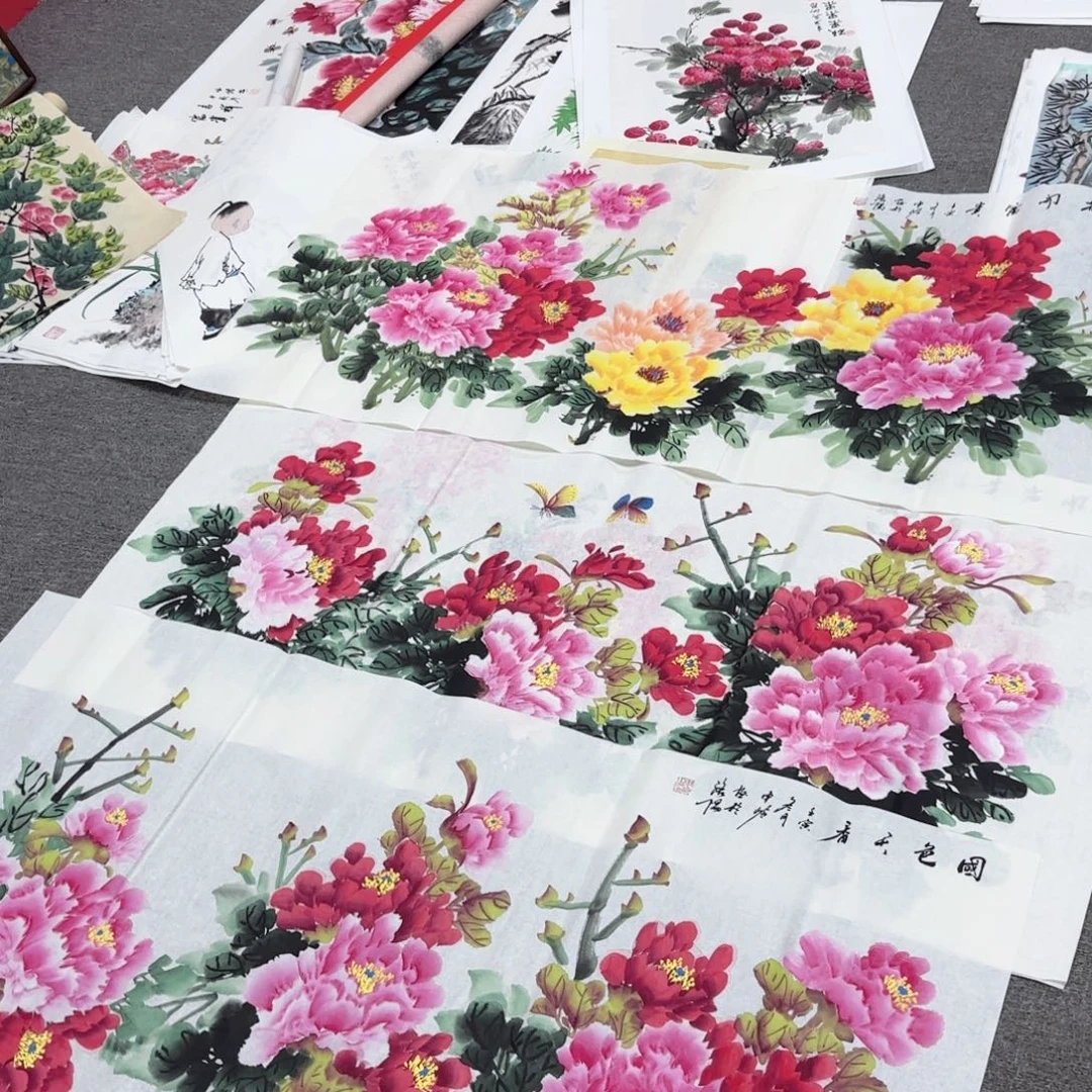国画国画作品多次
