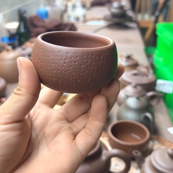 茶壶紫砂紫泥主人杯80左右瑕疵不挑